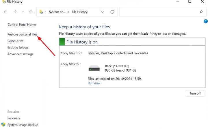 open file history