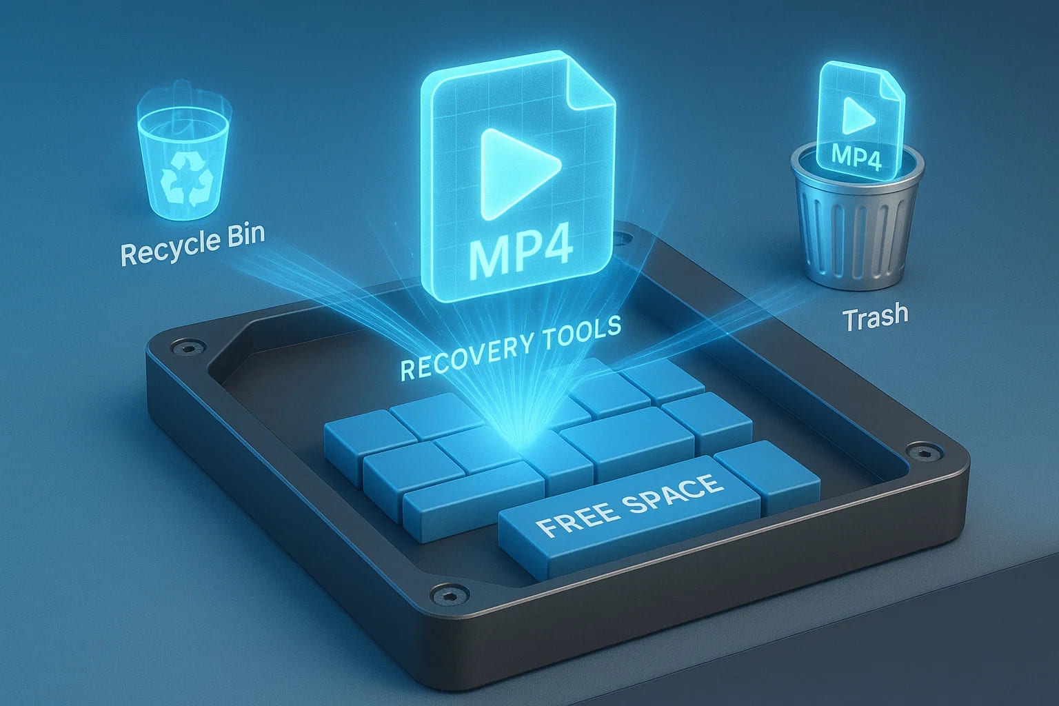 post process of deleted mp4 files