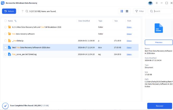 preview Word documents