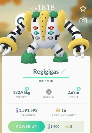 regigigas pokemon go