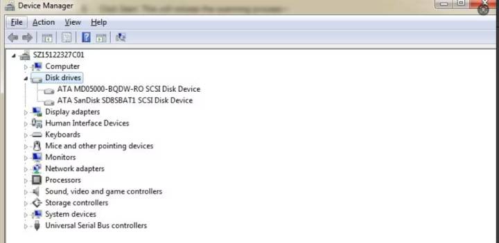 reinstall USB drivers in Device Manager