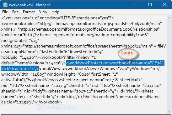how to remove excel password