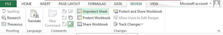excel password unprotected