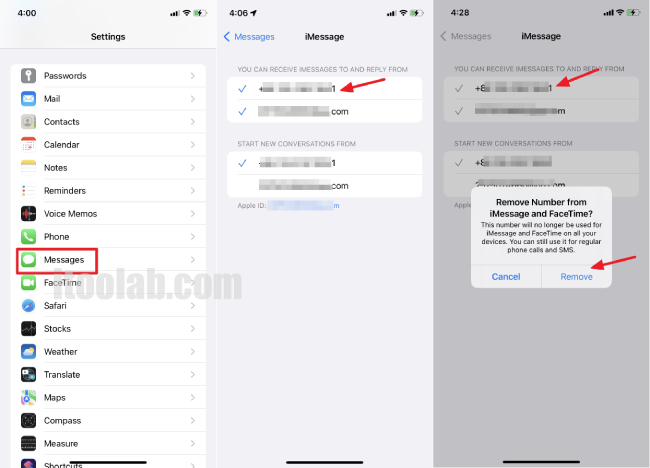 how to remove your number from privacy on iphone