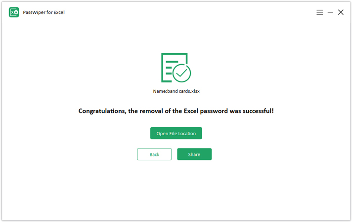 remove excel password