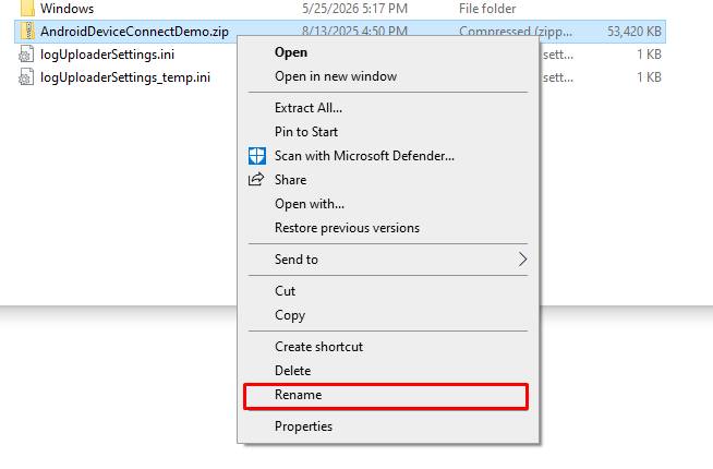 rename ZIP file extension