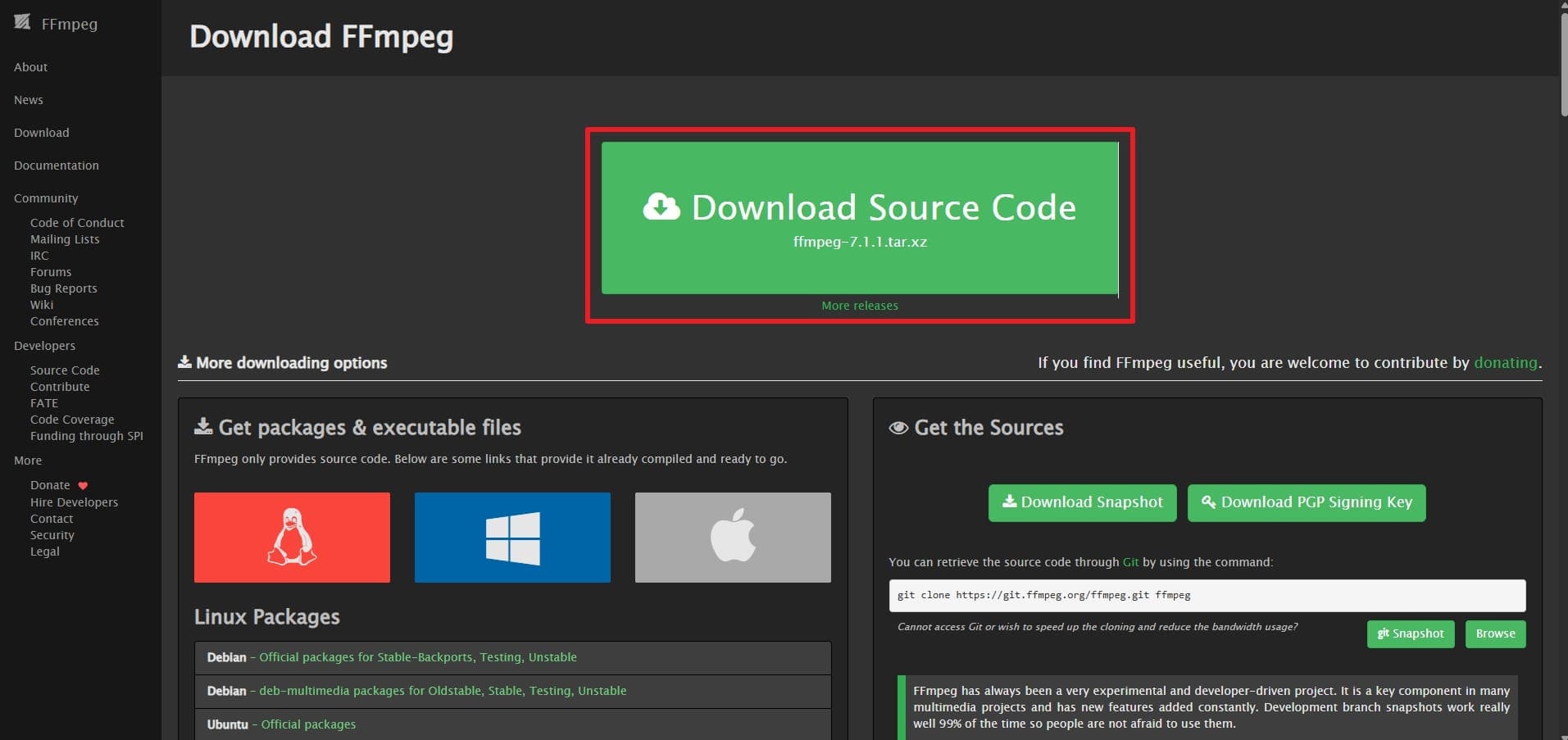 click download source code