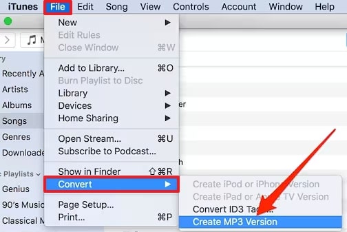 convert and create mp3 version