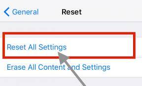 iPhone reset all settings