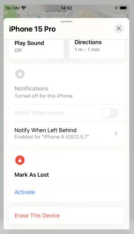 reset iphone 15 via find my