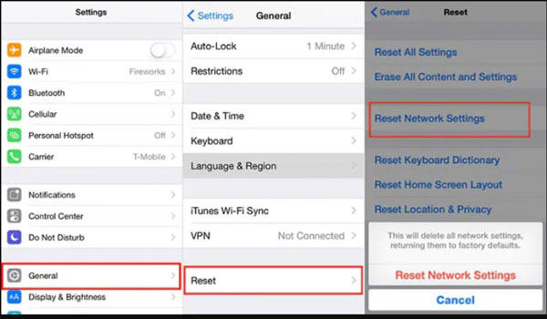 reset network settings