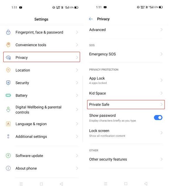 how-to-reset-privacy-password-in-realme-without-security-question