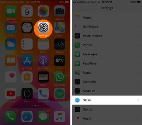 reset safari