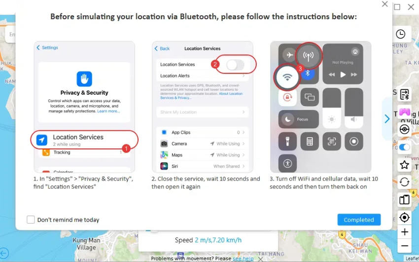 restart location services bluetooth