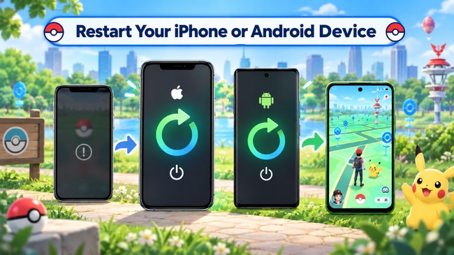 Restart Your iPhone or Android Device