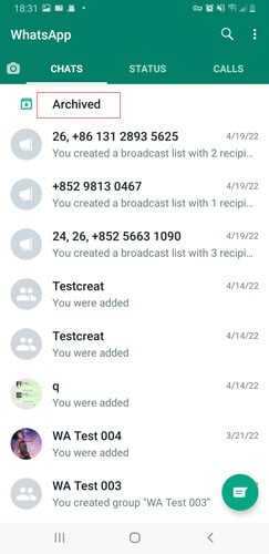 how to retrieve blocked messages on whatsapp from chats