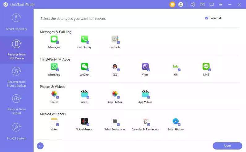 restore viber messages unictool