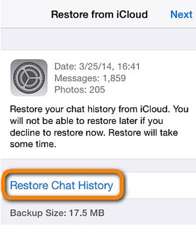 Whatsapp chat iphone restore How to