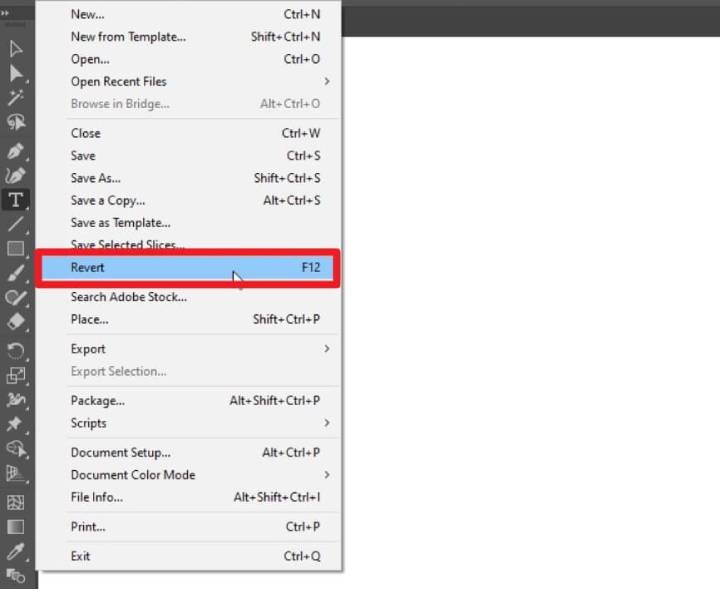 revert Illustrator file to previous version