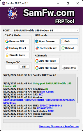 Simple Easy Samsung FRP Bypass Tool Free for PC Download