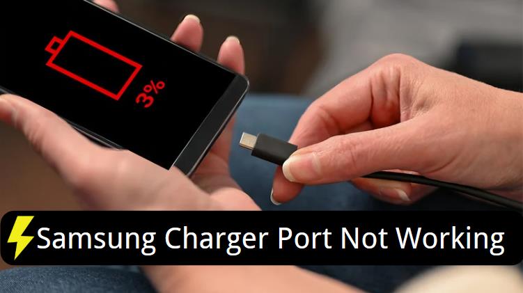 samsung charger port not working