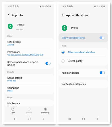 check app notifications