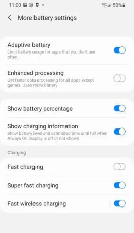 samsung fast charging