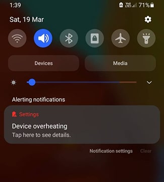 samsung phone overheating