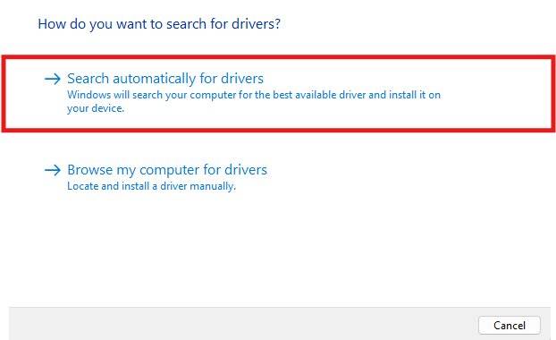 Search automatically for SD card driver