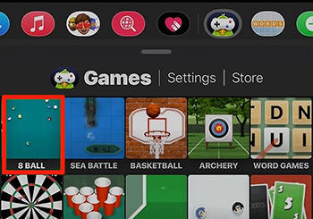 select 8 ball game