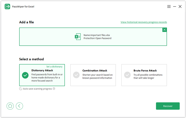 how to recover excel password