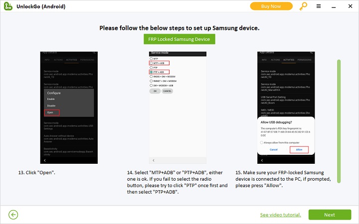 Bypass Samsung FRP Lock, Android 5-13