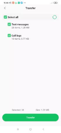 choose call logs and press transfer