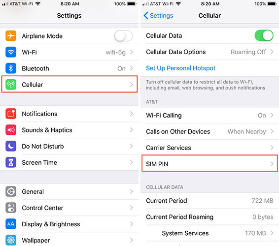 how to unlock sim pin on iphone 6 plus