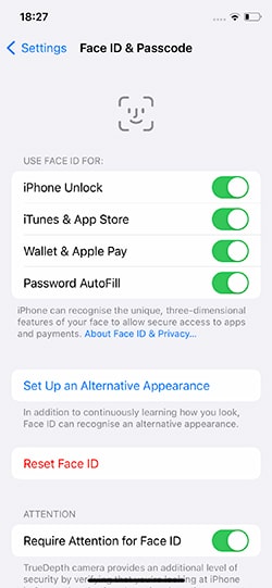 how to add a second face id