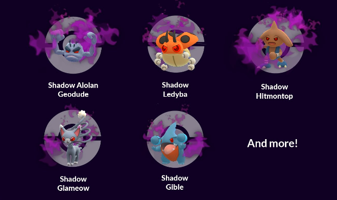 shadow pokemons