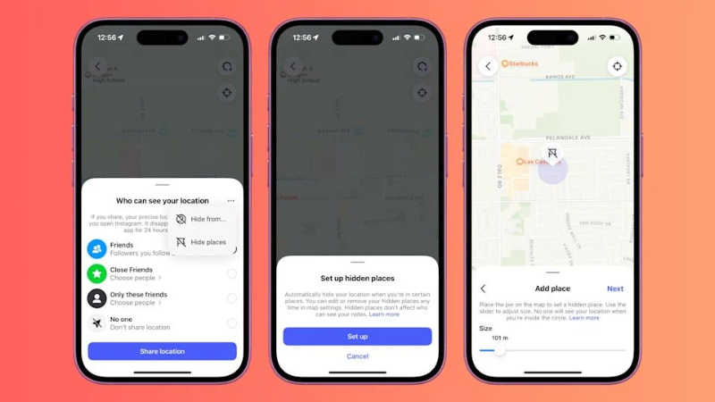 share live location in instagram
