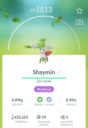 shaymin best pokemon to use silver bottle cap