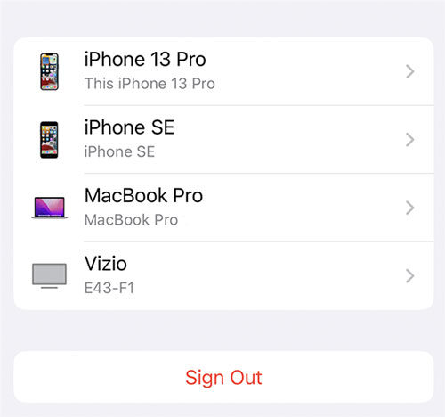 sign in apple id again