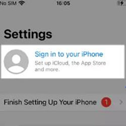 sign in to your iphone