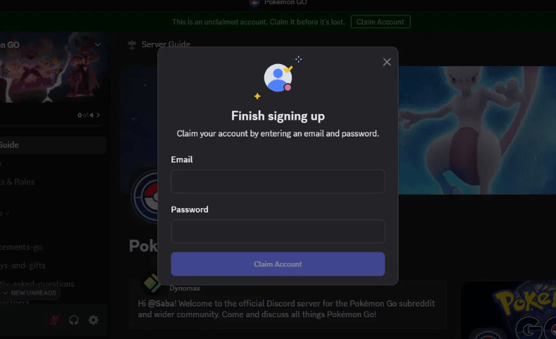 sign up discord account