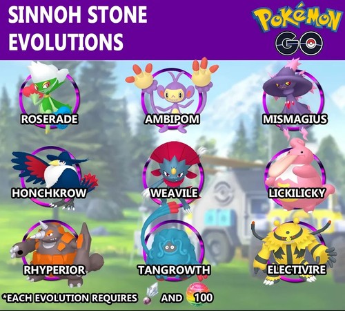sinnoh stone evolution list 1