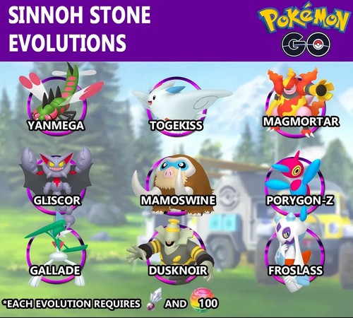 sinnoh stone evolution list 2
