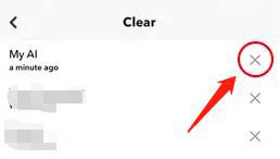 remove my ai snapchat via privacy settings select