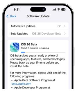 software update ios 26