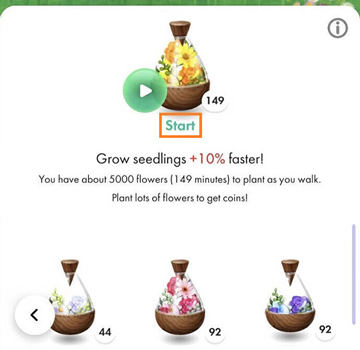 start planting pikmin bloom flowers