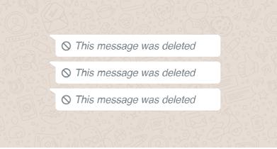 whatsapp deleted message