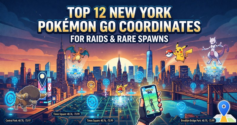 top 12 new york pokemon go coordinates