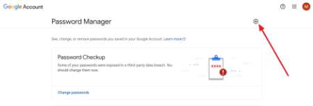 access google password manager settings