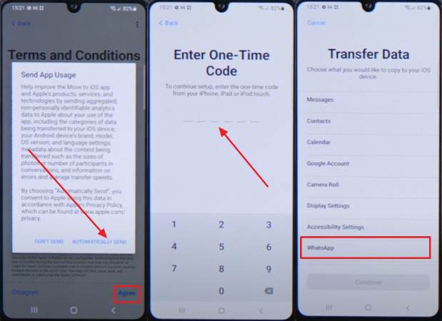 tap agree and add code
